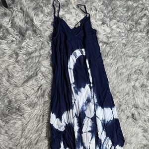 Kori Navy and White Maxi Dress